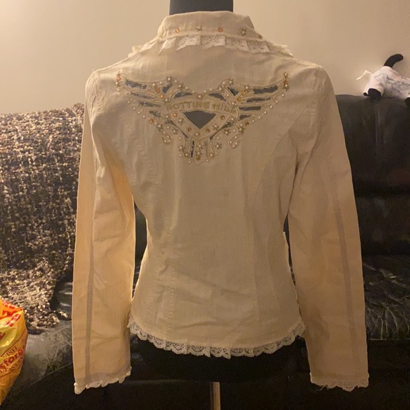 NWOT Off white Blazer with studs - Picture 2 of 4